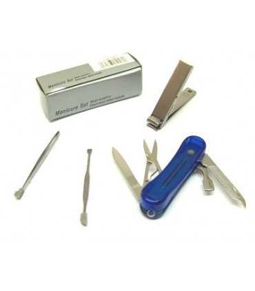 Coltello set manicure blu VA0245