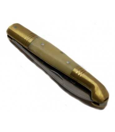 Coltello siciliano Sicilia Araba manico osso chiaro lama 8 cm