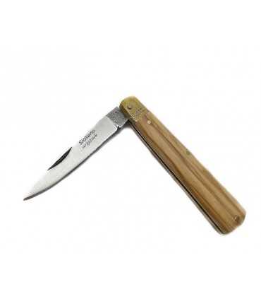 SICILIAN KNIFE WITH OLIVE TREE HANDLE BLADE CM 21