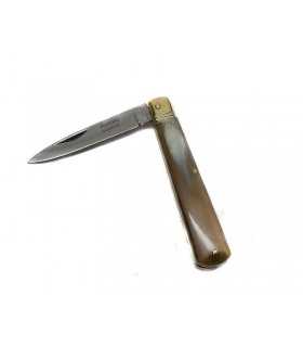 Coltello siciliano cm 17 con manico in corno 384 17 lama in acciaio inox