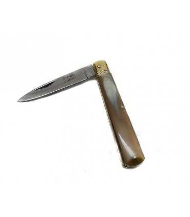 Coltello siciliano cm 17 con manico in corno 384 17 lama in acciaio inox