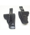 SC1 - Leather belt flap holster with magazine case