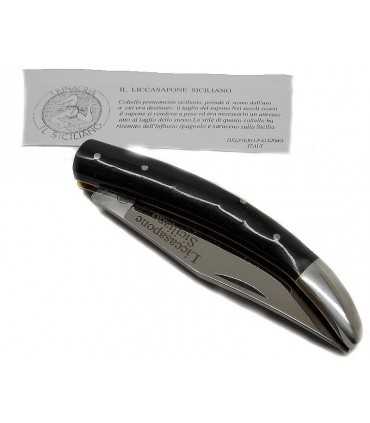 SICILIAN LICCASAPONE KNIFE WITH HORN HANDLE