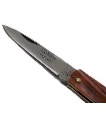 SICILIAN KNIFE WITH BROWN PLASTIC HANDLE 21 CM