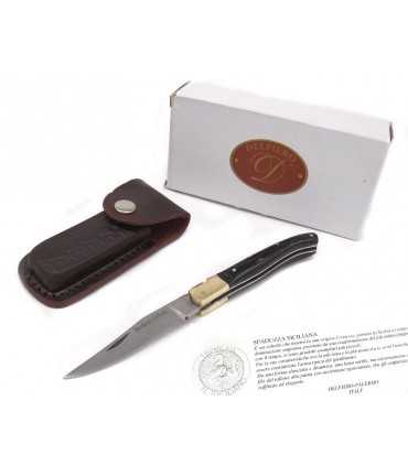 Sicilian Spaduzza knife horn handle with scabbard