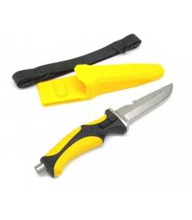 Coltello subacqueo Nautilis Albainox fodero giallo