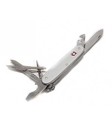 Multipurpose Victorinox knife with silver Alox laces
