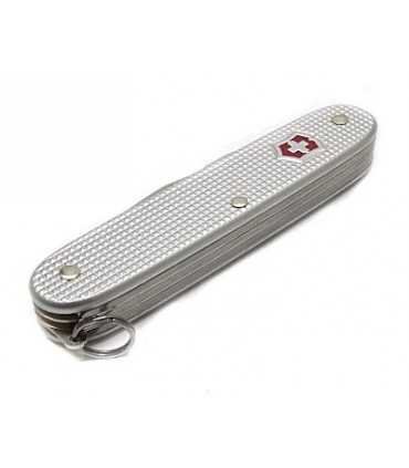 Coltello Victorinox multiuso con guancette in Alox argento