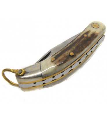 VIRGINIA KNIFE WITH DEER'S HANDLE BLADE CM 6