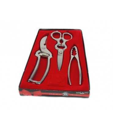 Package with a chicken shears, a kitchen scissors and a nutcracker Paolucci