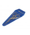 Two Swans embroidery scissors, golden stork pattern