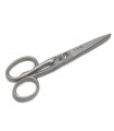 Due Cigni tailor's scissors in sandblasted stainless steel