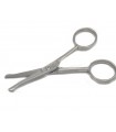 Forbici Due Cigni in acciaio sabbiato per peli naso