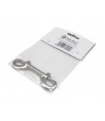 Double light steel carabiner for boating