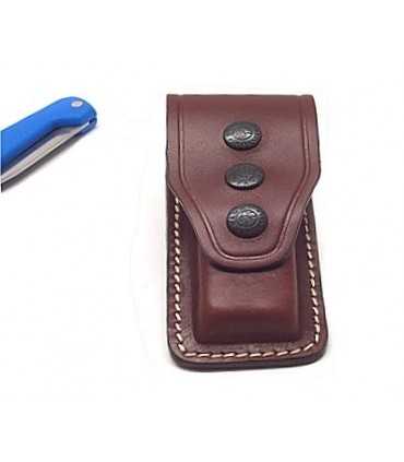 Porta coltello fodero cuoio Vega