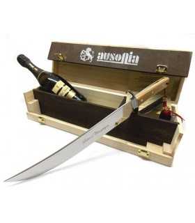 Saber champagne olive handle with Valdobbiadene sparkling wine