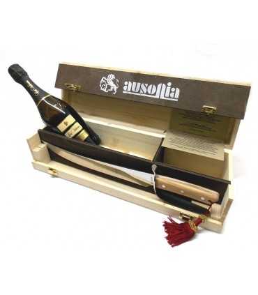 Saber champagne olive handle with Valdobbiadene sparkling wine