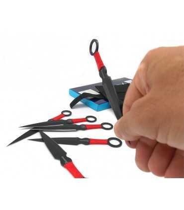 Set of 6 Albainox throwing knives with a single edge