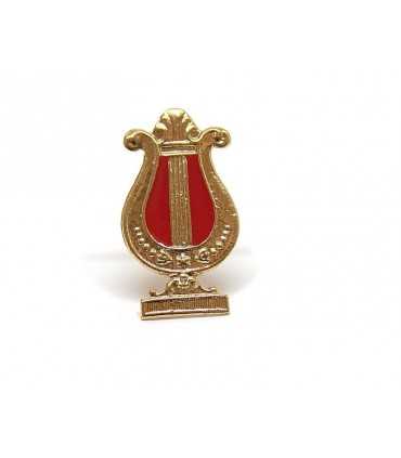 Concert band golden medium cithara pin