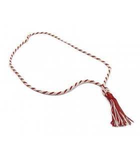 Cordoncino per calendario colore bianco e rosso 42 cm