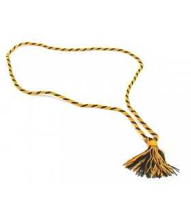 Cordoncino per calendario colore giallo e nero con nappina 40 cm