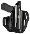 HLV1 - “VIRIDIAN LIGHT” Pancake leather holster for Glock 17/19 + Flashlight
