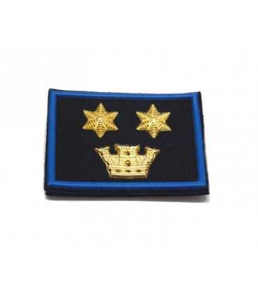 Grade strip Municipal Police tower and two golden stars