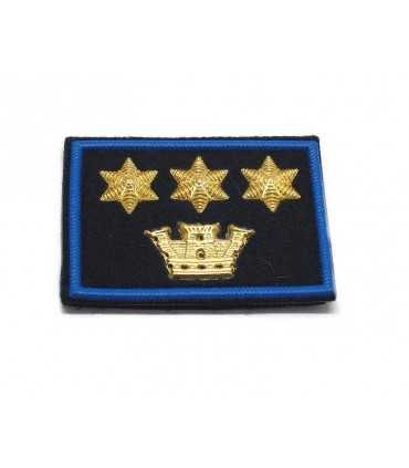 Grade strip Municipal Police tower and three golden stars