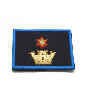 Grade strip Municipal Police one golden-red star