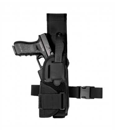 LM2 - Adjustable nylon tactical holster for pistol with flashlights or laser