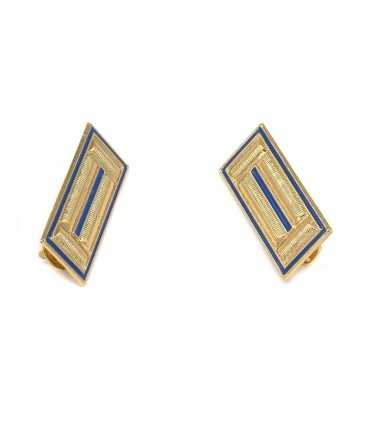 Metal shield for blue shirt