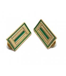 Metal sheathing for a golden green shirt