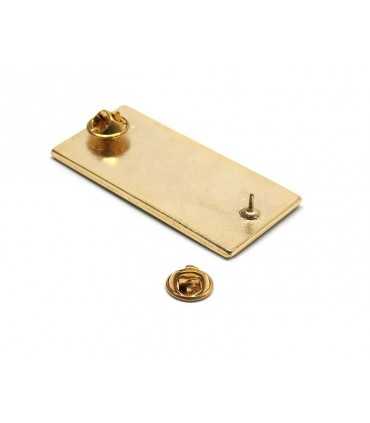 Metal shields for green and golden jacket