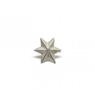 Star silver 6-pointed metal
