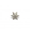 Star silver 6-pointed metal
