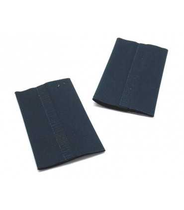 Tubular black musical band golden zither white border