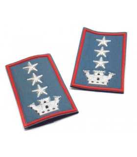 Tubolari CC carabiniere COLONNELO con tre stelle e una torre - Gradi CARABINIERI