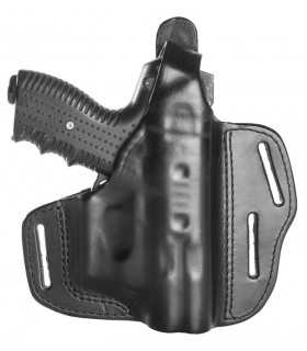 HN1 - “NON LETHAL WEAPONS PANCAKE HOLSTER” Pancake leather holster