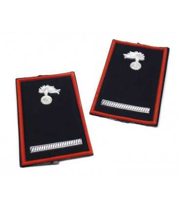 Tubolari CC carabiniere MARESCIALLO a un binario con fiamma invernali - Gradi CARABINIERI