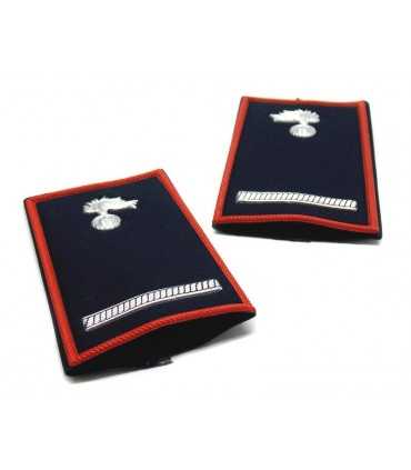 Tubolari CC carabiniere MARESCIALLO a un binario con fiamma invernali - Gradi CARABINIERI