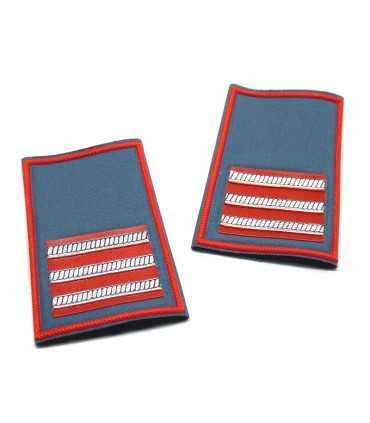 Tubolari CC carabiniere MARESCIALLO MAGGIORE con tre binari bordati di rosso estivi - Gradi CARABINIERI