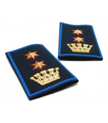 Tubular leader 1 tower and 2 stars edged Municipal police