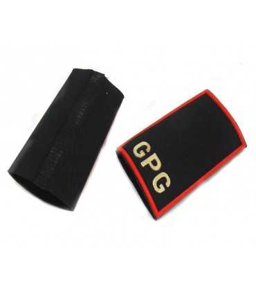 GPG tubulars plasticized red for security guard