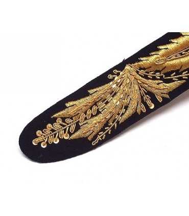 GOLDEN FLOWER FROGS ON BLUE CLOTH FOR FIRST OFFICER'S JACKET