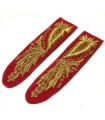 GOLDEN FLOWER FROGS ON RED CLOTH FOR LOCAL POLICE COMMANDER'S JACKET