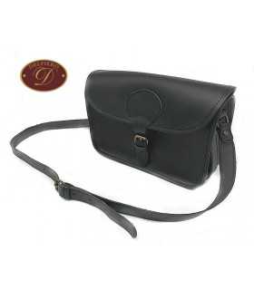Delfiero leather bag with zip for women