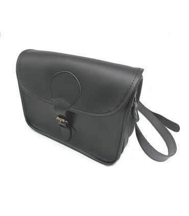 Delfiero leather bag with zip for women