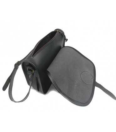 Delfiero leather bag with zip for women