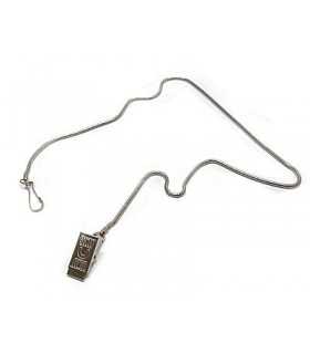 CHROME WHISTLE CHAIN WITH HOOK