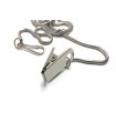CHROME WHISTLE CHAIN WITH HOOK